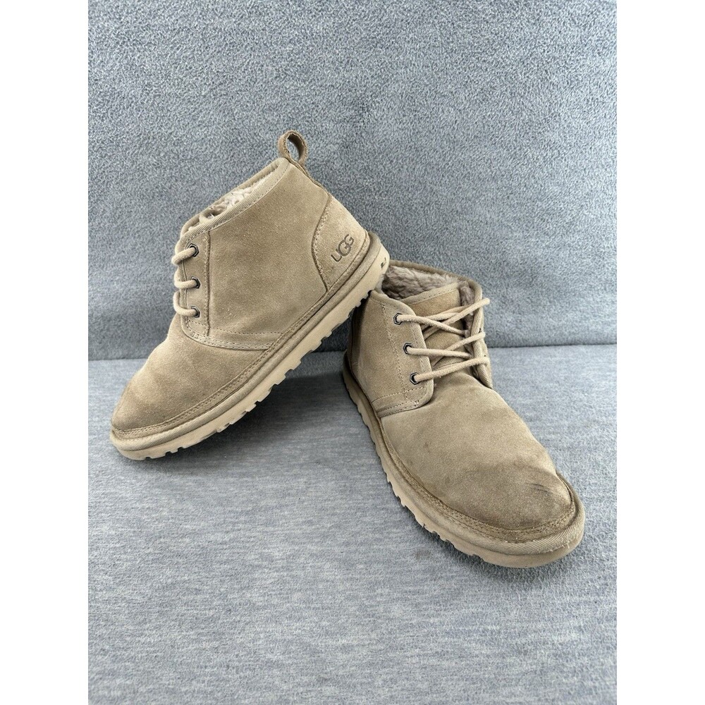 UGG NEUMEL 1094269 Women's Light Tan Suede Plush Lined Chukka Boots Size 10